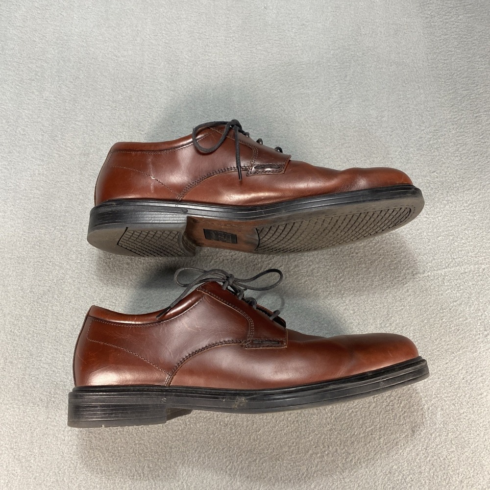 Nunn Bush Men's 10.5M Leather Dress Shoes Fenway Cognac Lace Up - Picture 5 of 8